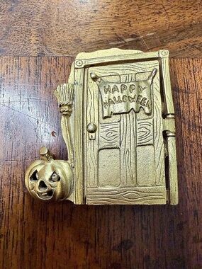 AJC Happy Halloween brooch